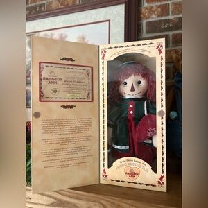 Raggedy Ann Christmas Special Edition Collector Doll Holiday ‼️FINAL SALE